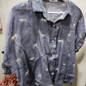 100% linen shirt